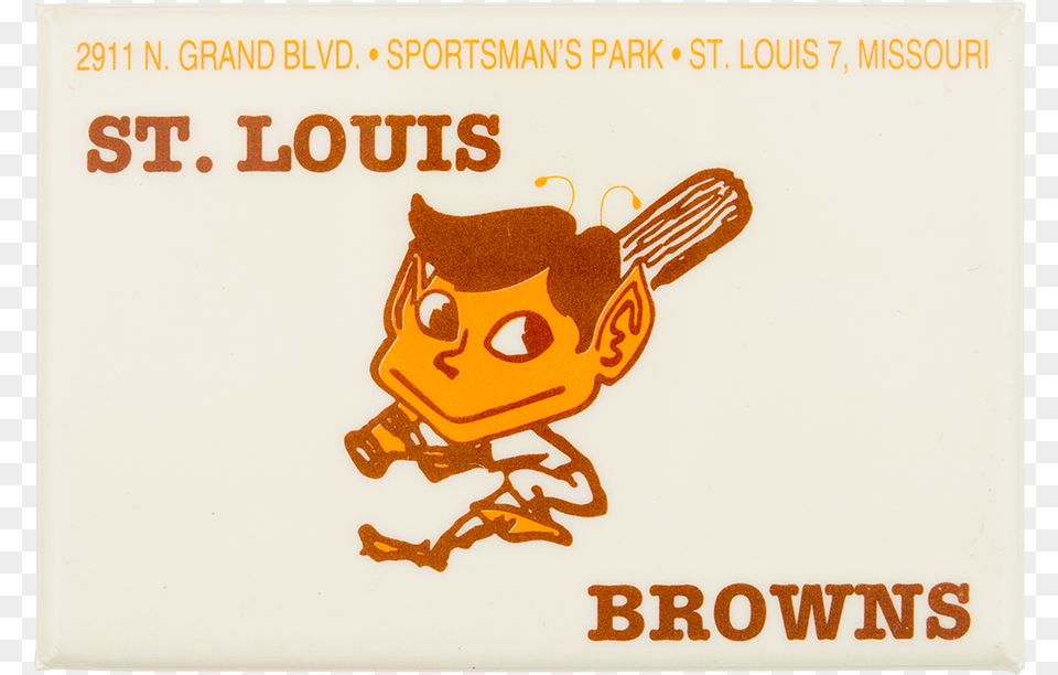 Louis Browns Innovative Button Museum Cartoon, Advertisement, Poster, Face, Head Png Image