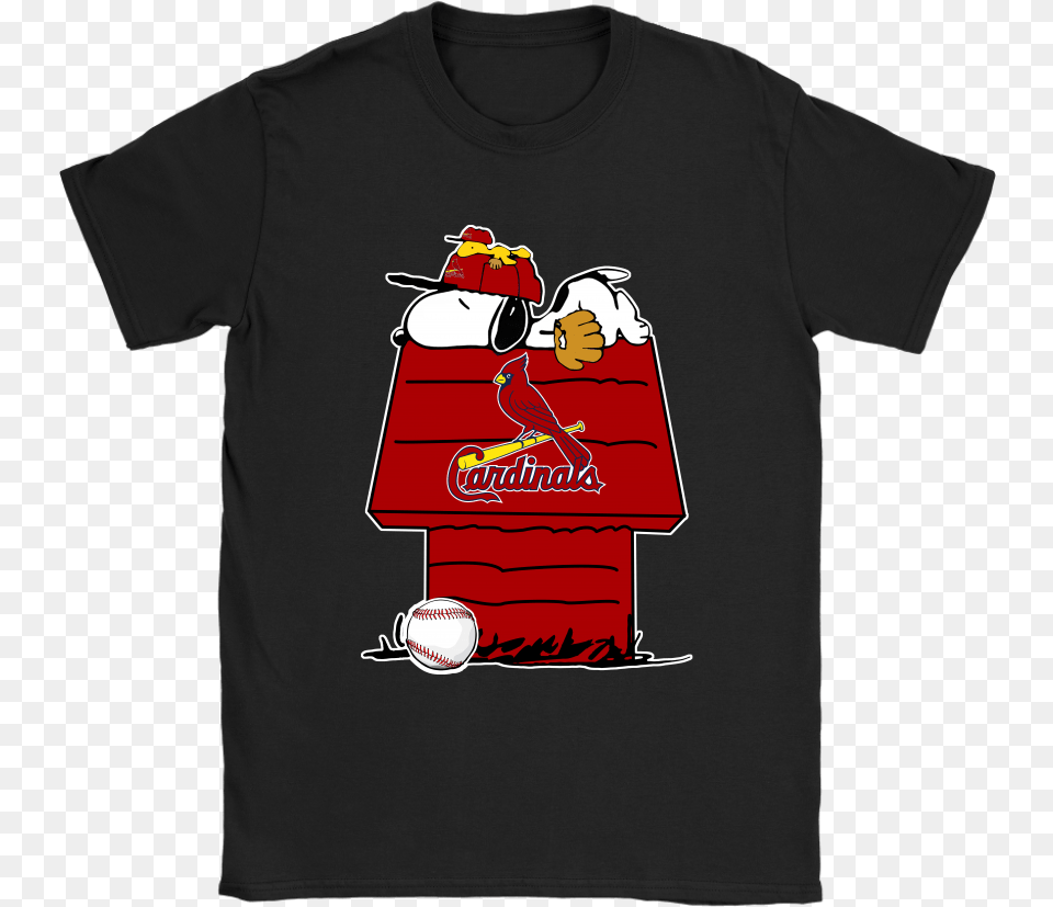 Louis Cardinals Snoopy And Woodstock Resting Together, Clothing, T-shirt Free Png Download