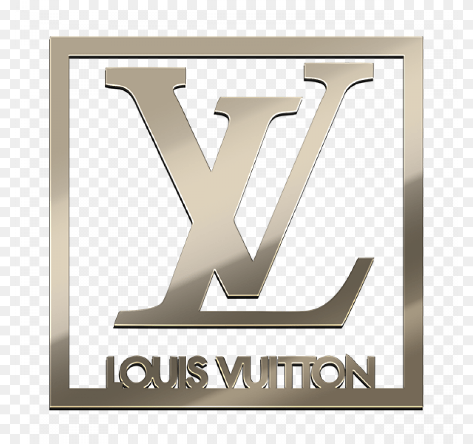 Louis Louis Vuitton Gold Stickers, Logo, Emblem, Symbol Png Image