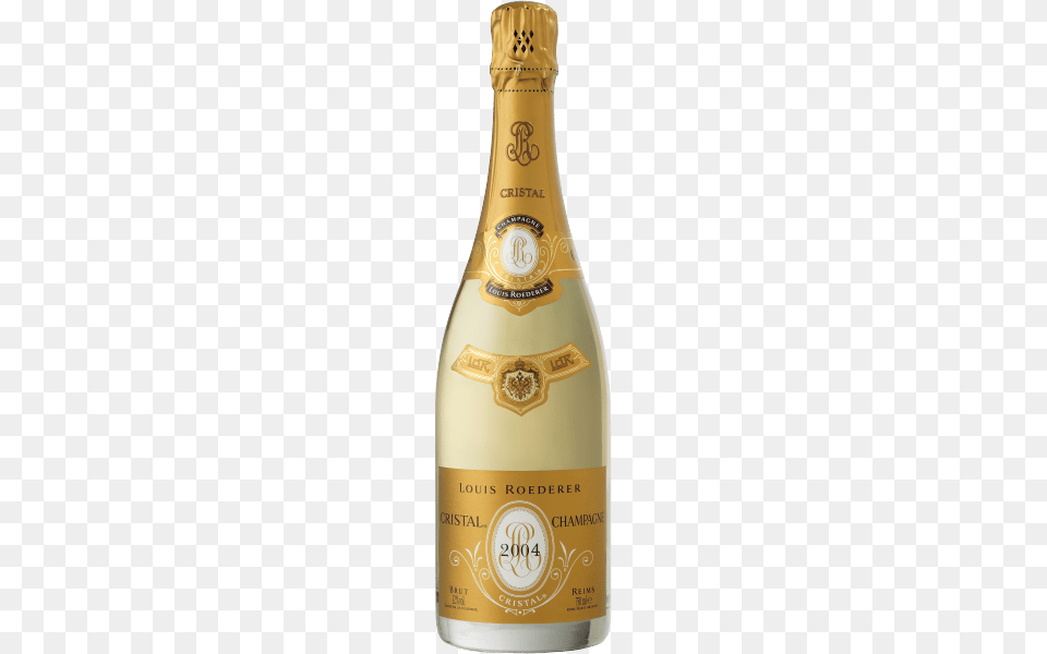 Louis Roederer Cristal 2004, Bottle, Alcohol, Beverage, Liquor Png Image