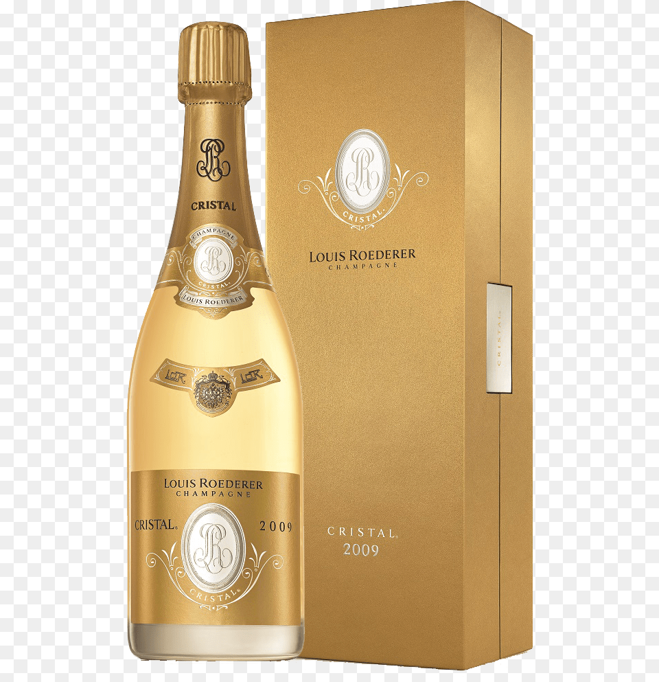 Louis Roederer Cristal Brut 2009 Champagne, Bottle, Alcohol, Beverage, Liquor Free Png