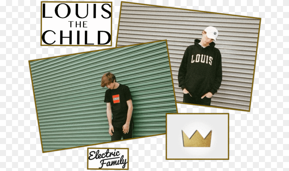 Louis The Child Pop Crew Neck, Adult, Sleeve, Person, Man Free Png