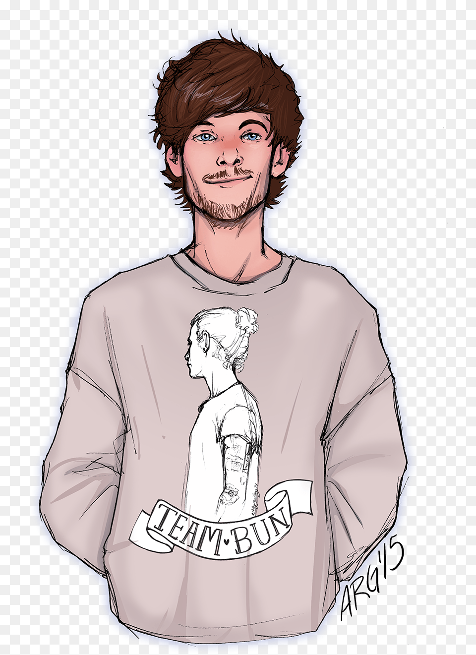 Louis Tomlinson Fan Art Louis Tomlinson Fan Art, Long Sleeve, Clothing, Sleeve, Sweater Free Png Download