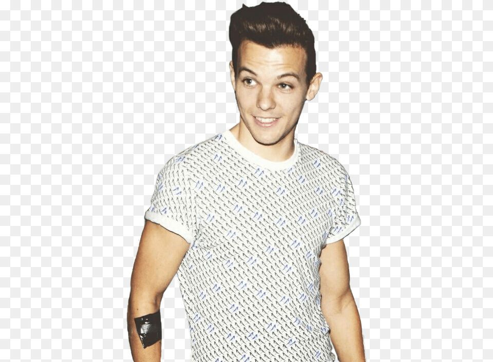 Louis Tomlinson Guys I Need Your Help Please Click Man, T-shirt, Clothing, Shirt, Person Free Png Download