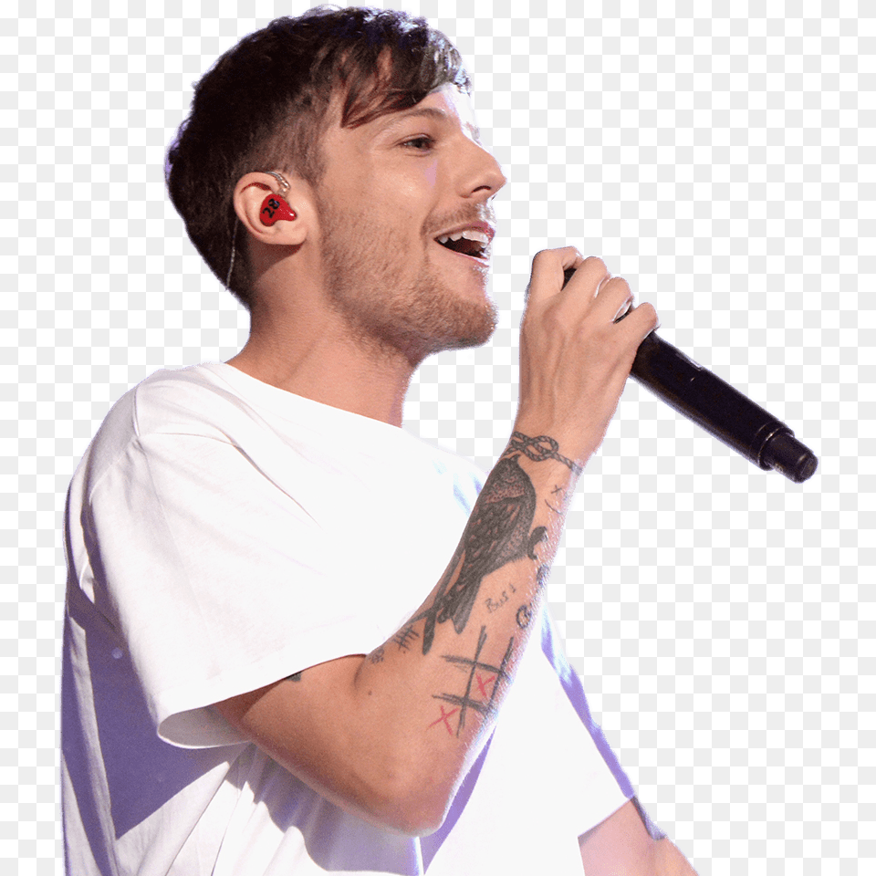 Louis Tomlinson On Stage Loui Tomlinson On Stage, Tattoo, Solo Performance, Electrical Device, Skin Png