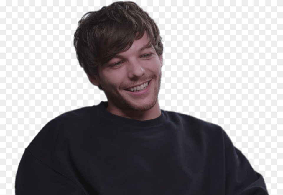 Louis Tomlinson Sticker, Smile, Portrait, Face, Happy Free Transparent Png