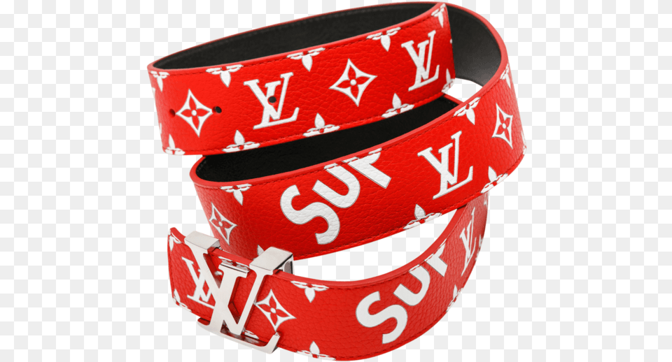 Louis Vuitton Belt Red X Supreme, Accessories, Bracelet, Buckle, Jewelry Png Image