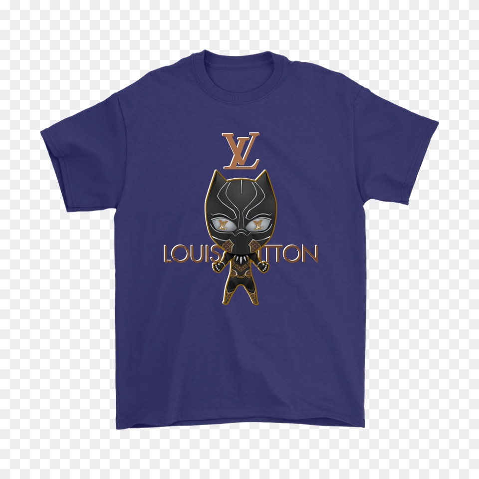 Louis Vuitton Chibi Marvel Black Panther Shirts Teeqq Store, Clothing, T-shirt, Shirt Png Image