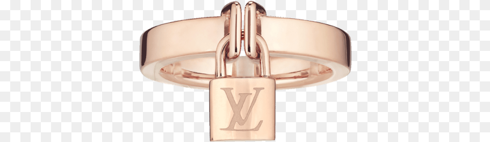 Louis Vuitton Lockit Ring In Rose Gold 2760 Louis Vuitton Lock Ring, Accessories Free Transparent Png