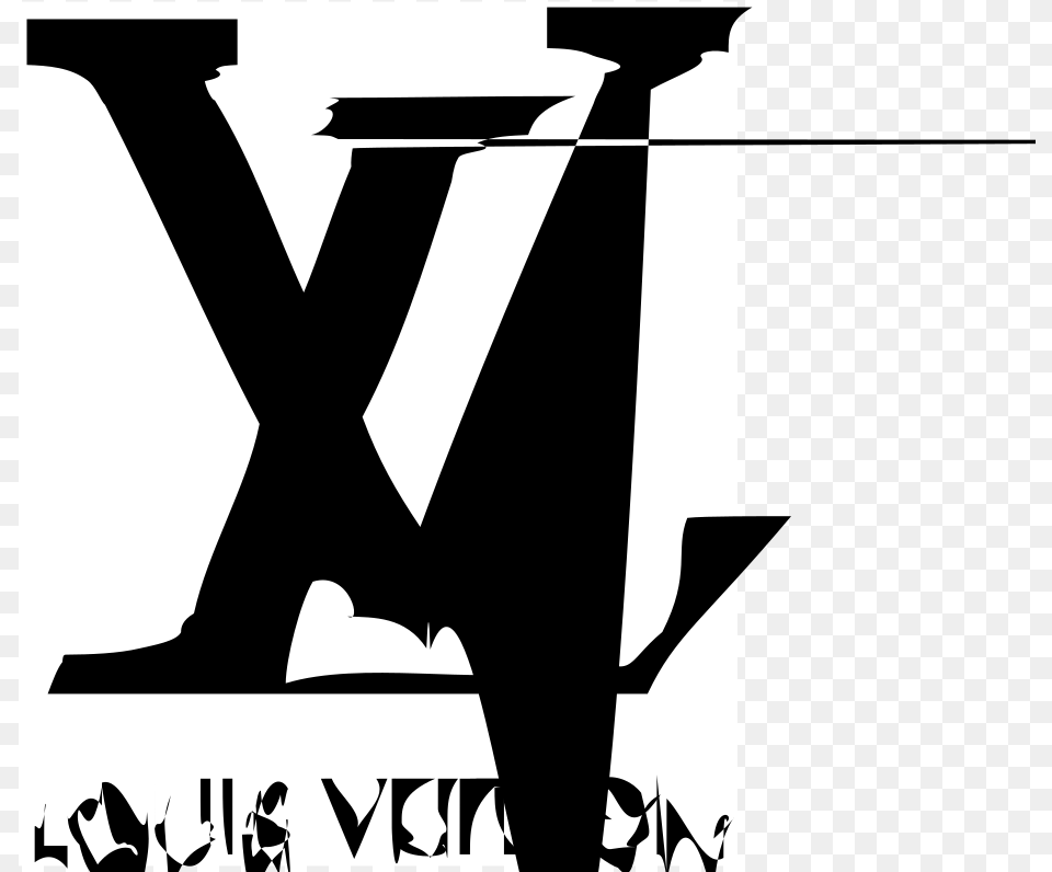 Louis Vuitton Logo Pdf, Silhouette, Stencil, Adult, Male Free Png Download