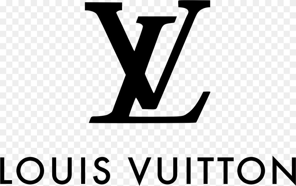 Louis Vuitton Logo Symbol Text Louis Vuitton Logo, Gray Free Png
