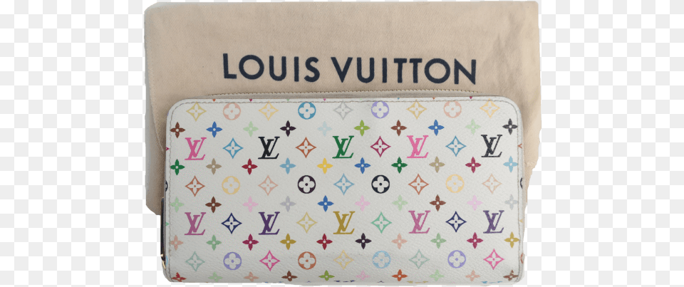 Louis Vuitton Multicolor Zippy Wallet White, Accessories, Bag, Handbag Png