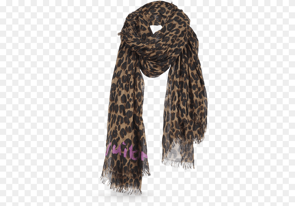 Louis Vuitton Tiger Scarf, Clothing, Stole, Coat Free Png