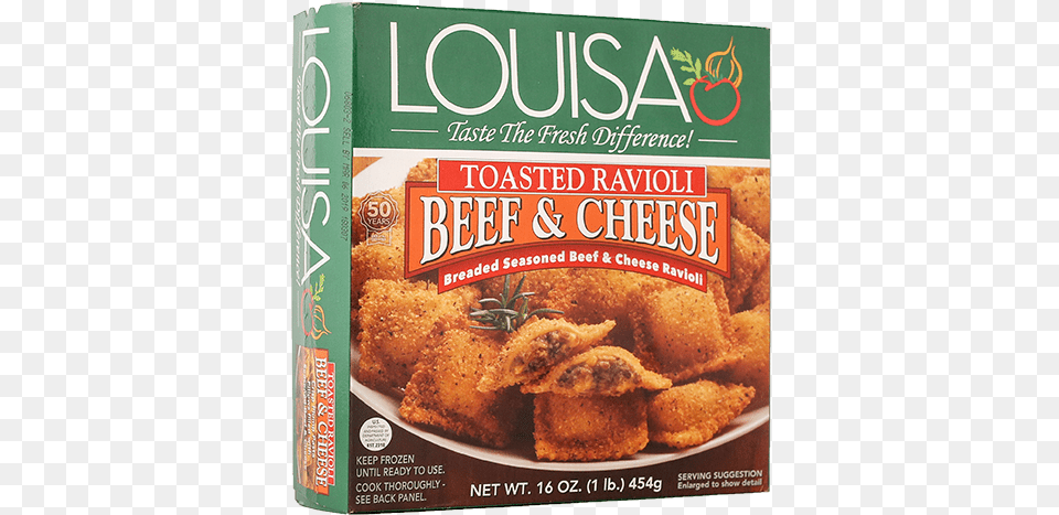 Louisa Toasted Beef Amp Cheese Ravioli, Food, Fried Chicken, Nuggets Free Png