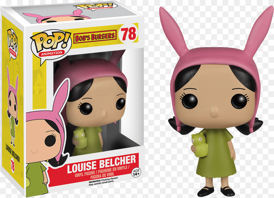 Louise Belcher Funko Pop, Toy, Person, Head, Face Free Png Download