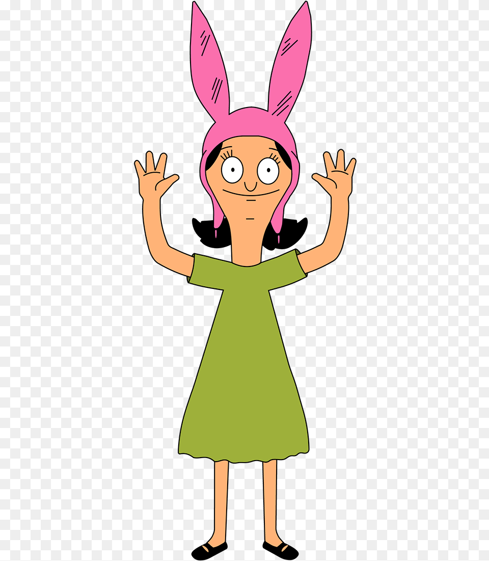 Louise Bobs Burgers, Cartoon, Female, Child, Person Png