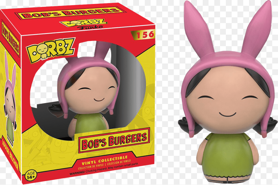 Louise Dorbz Vinyl Figure Dorbz Louise Belcher, Face, Head, Person, Toy Free Png Download