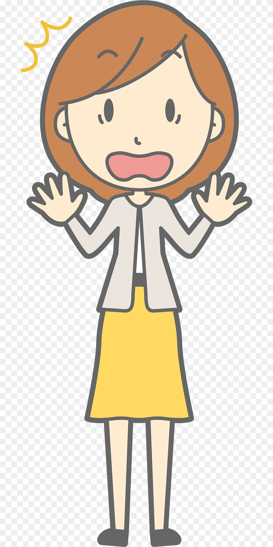 Louise Surprised Businesswoman Clipart, Person, Face, Head, Book Free Png