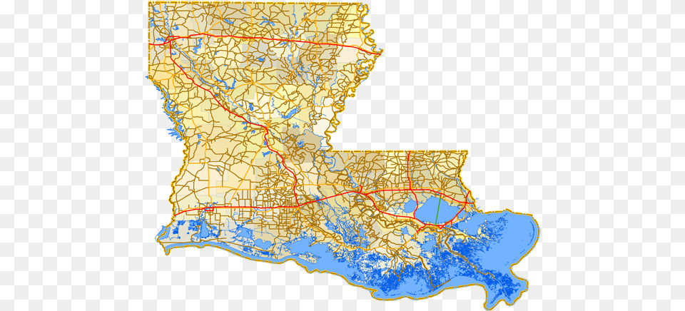 Louisiana, Atlas, Chart, Diagram, Map Free Png Download