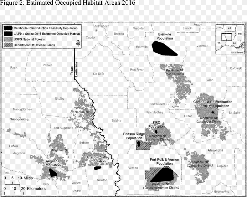 Louisiana And The Sabine National Forest In Sabine Map, Chart, Plot, Atlas, Diagram Png