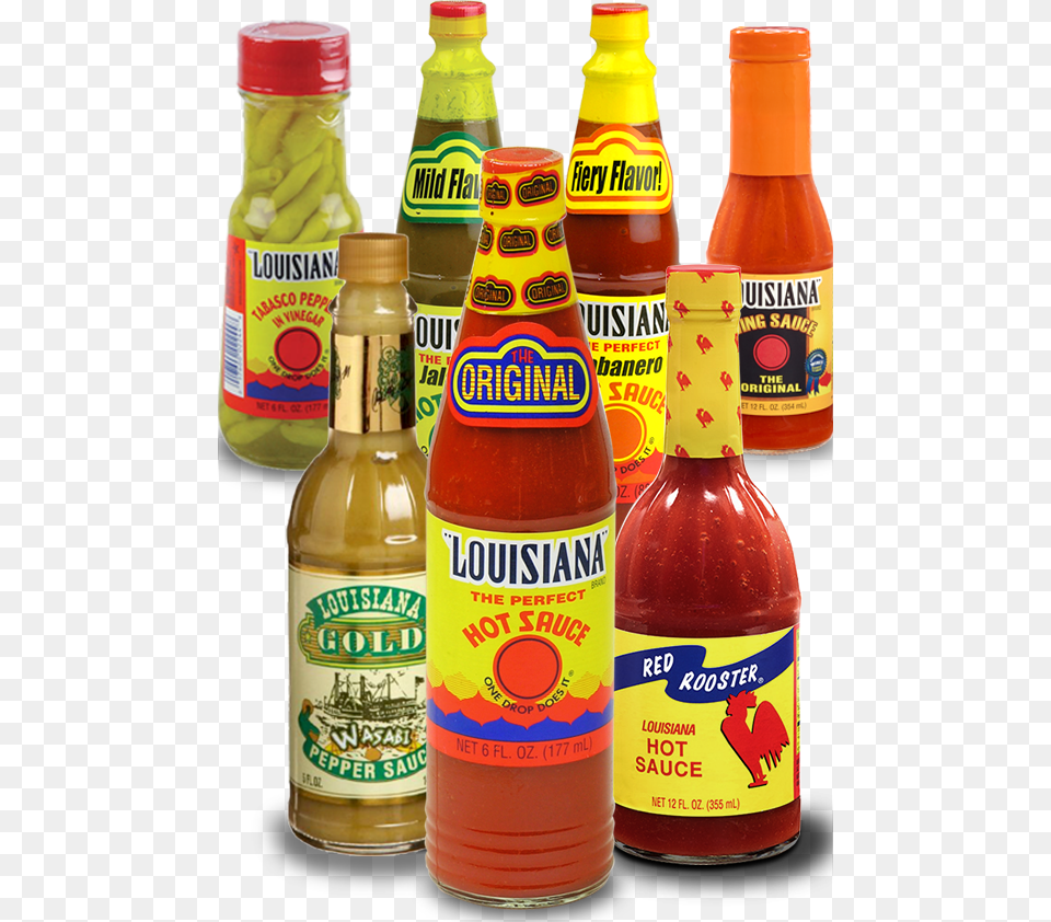 Louisiana Hot Sauce, Food, Ketchup, Alcohol, Beer Free Png Download