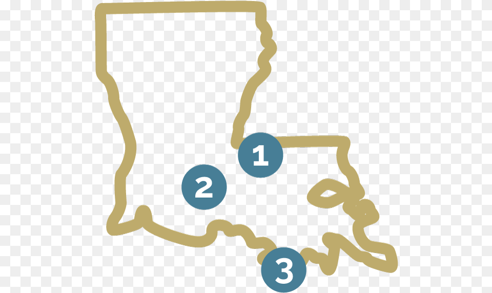 Louisiana Map With Numbers, Text, Chart, Plot Png