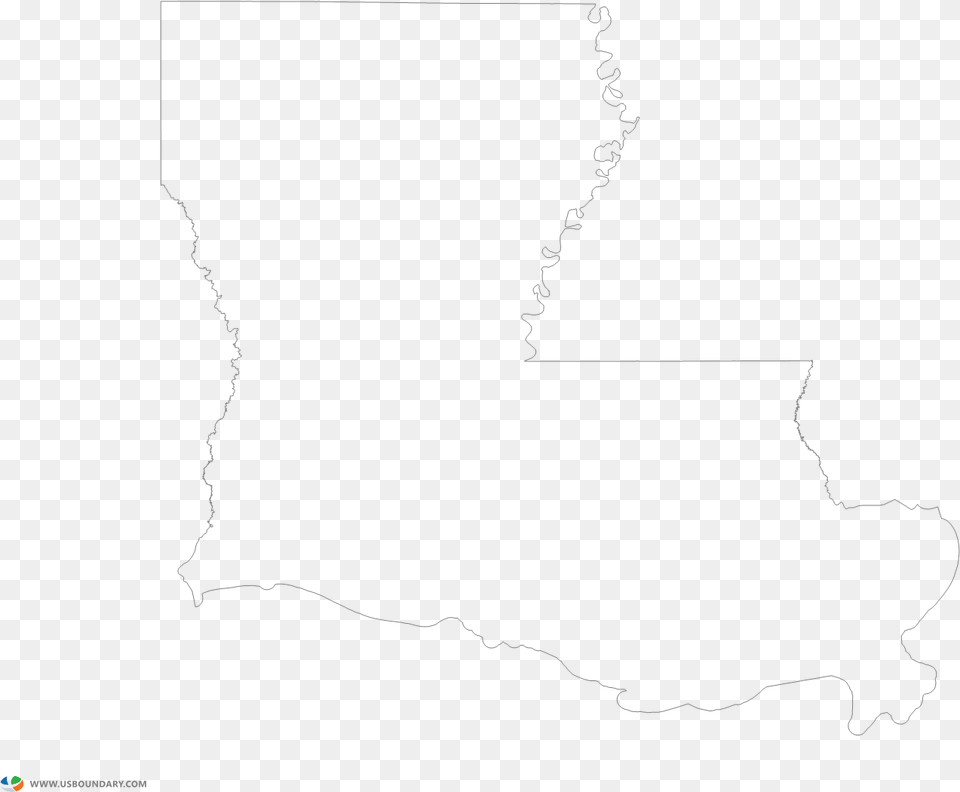 Louisiana Outline Map Map, Silhouette, Chart, Plot, Person Free Transparent Png