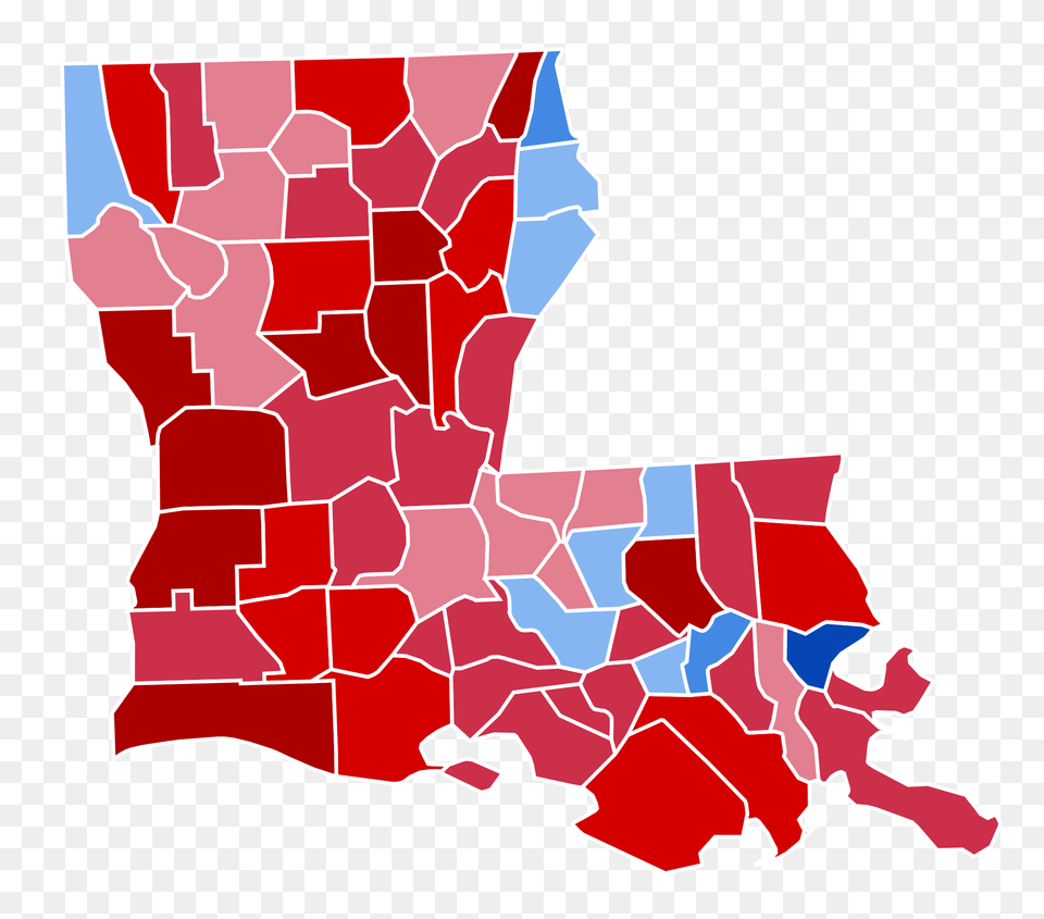 Louisiana Presidential Election Results, Chart, Plot, Map, Art Free Transparent Png