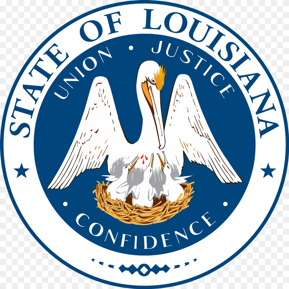 Louisiana Seal, Logo, Animal, Bird, Waterfowl Png Image