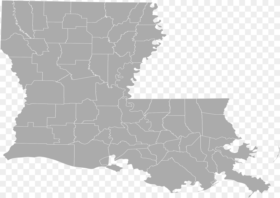 Louisiana Svg Outline Clear Map Of Louisiana, Chart, Plot, Atlas, Diagram Png Image