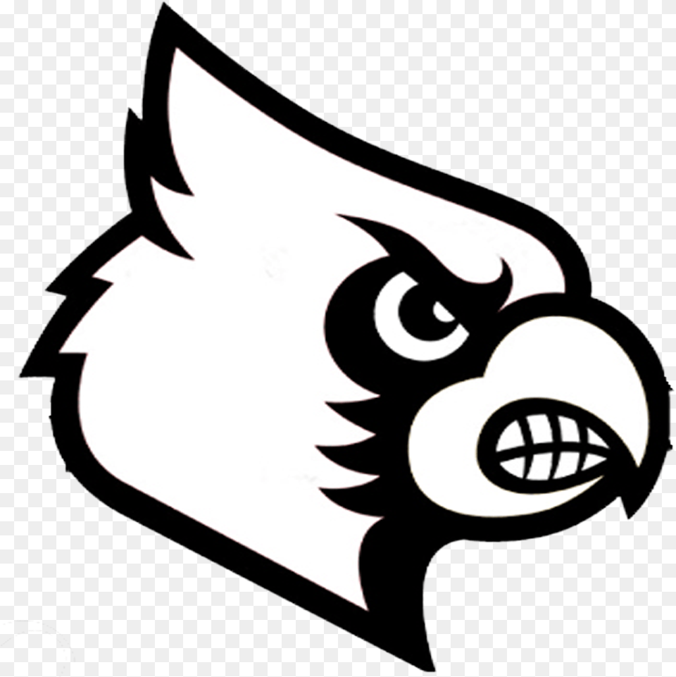 Louisville Cardinals Logo Coloring Pages Louisville Louisville Cardinals Logo Svg, Stencil, Sticker, Symbol, Text Free Png Download