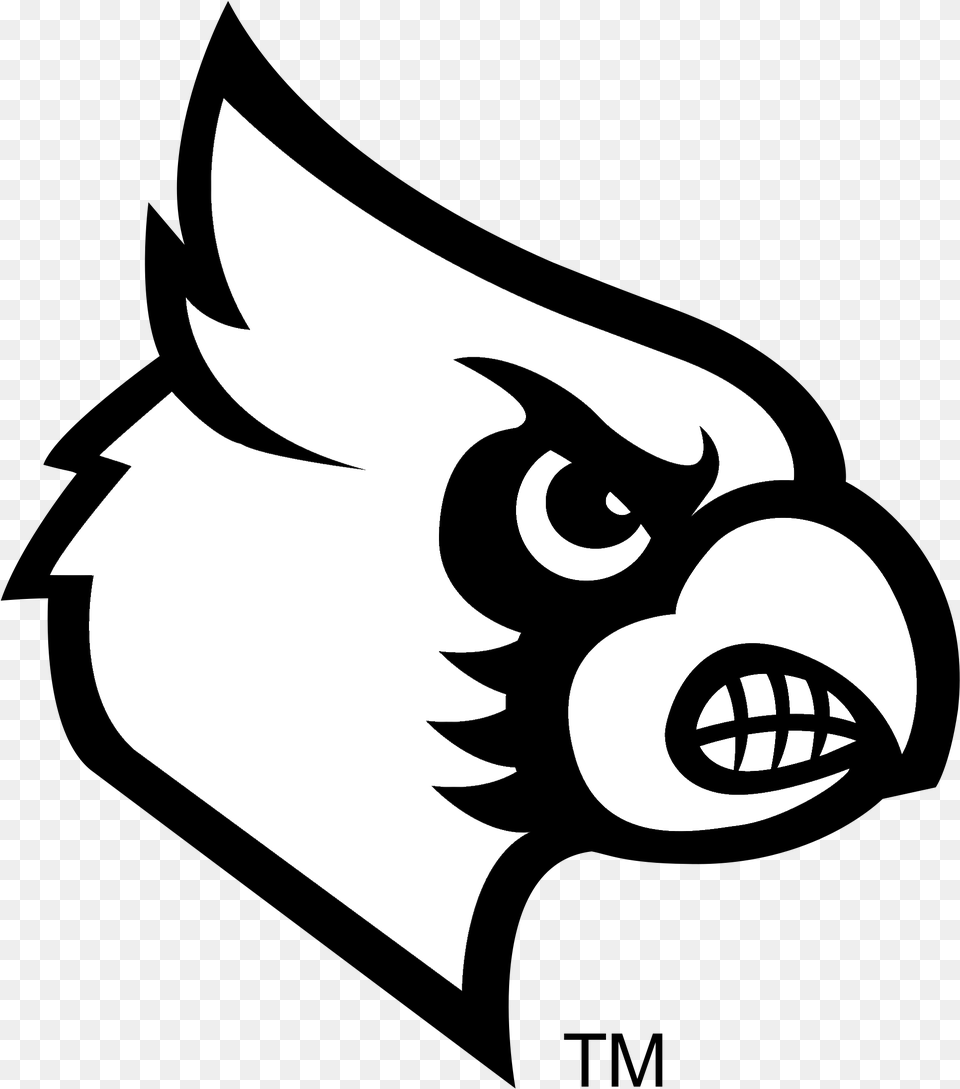 Louisville Cardinals Logo Svg, Stencil, Animal, Fish, Sea Life Free Transparent Png