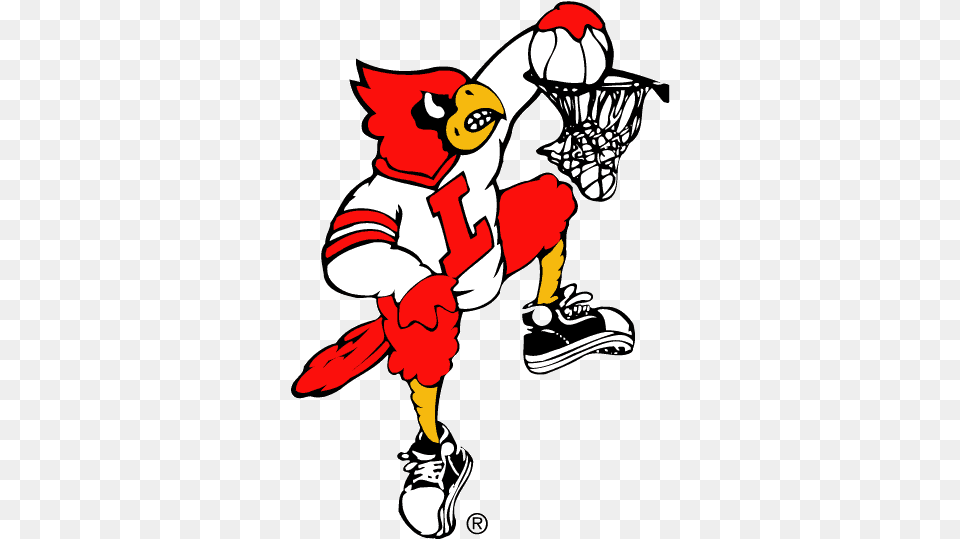 Louisville Cardinals Mascot Logo Ncaa Division I Im Louisville Cardinals Basketball Logo, People, Person, Baby, Clothing Png