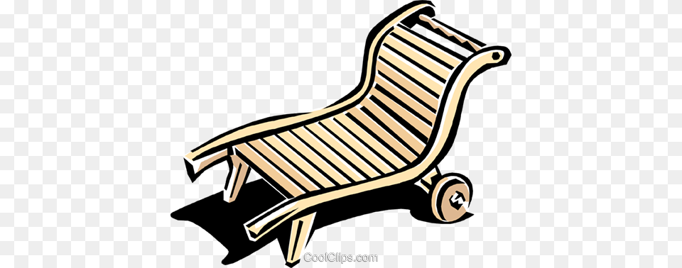 Lounge Chair Or Deck Chair Royalty Vector Clip Art, Furniture, Machine Png Image