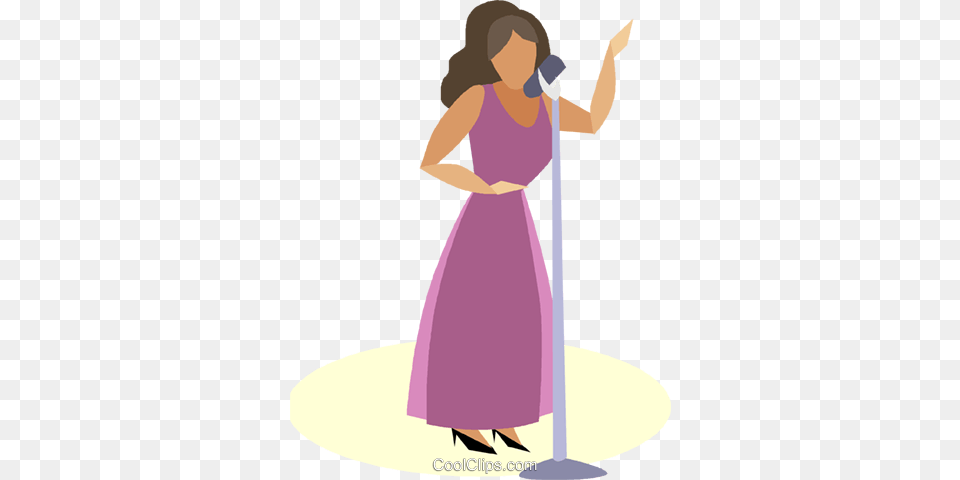 Lounge Singer Royalty Vector Clip Art Illustration Illustration, Clothing, Dress, Adult, Person Free Png Download