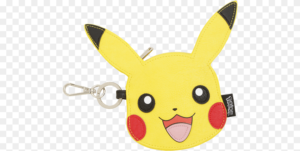 Loungefly Pokemon Pikachu Face Coin Bag, Applique, Pattern, Plush, Toy Free Png Download