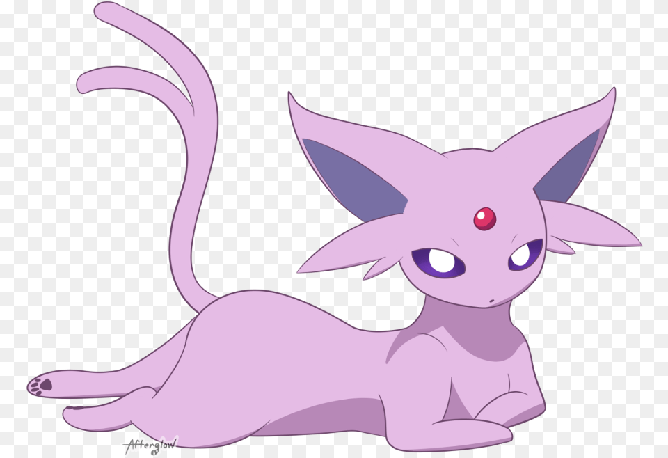 Lounging Espeon By Sparkzthecabbit Fur Affinity Dot Net Espeon Pokemon Conquest, Animal, Cat, Mammal, Pet Png Image