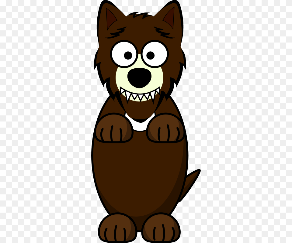 Loup Cartoon Marron, Animal, Cat, Mammal, Pet Png