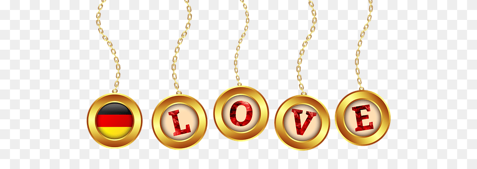 Love Accessories, Pendant, Gold, Jewelry Png Image