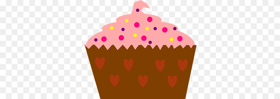 Love Cake, Cream, Cupcake, Dessert Png
