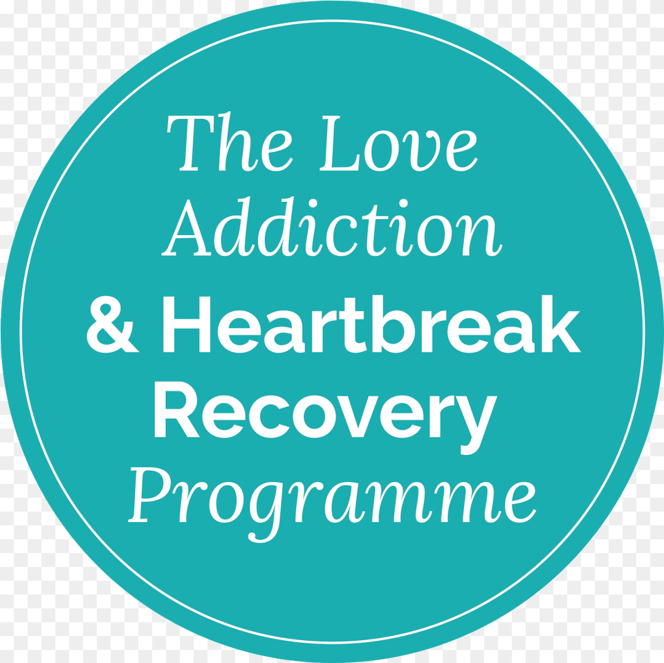 Love Addiction And Heartbreak Recovery Programme Circle, Disk, Text, Book, Publication Png Image