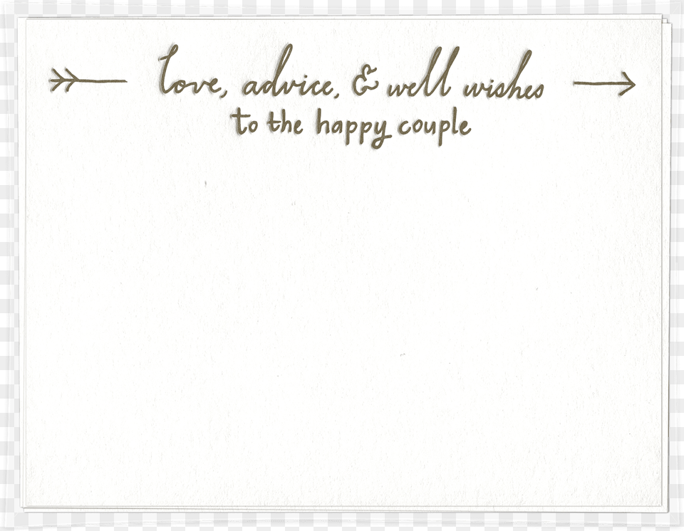 Love Advice Amp Well Wishes Arrow Wedding Advice Card Display Device, Text, Handwriting, Page, White Board Png Image