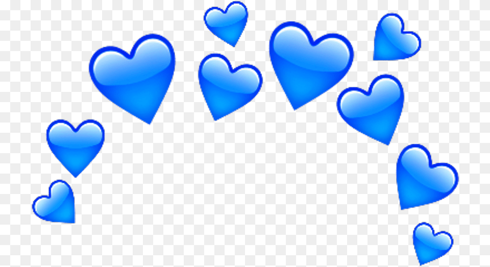 Love Amor Emoji Sticker Crown Corona Heart Corazon Blue Broken Heart Crown Free Png