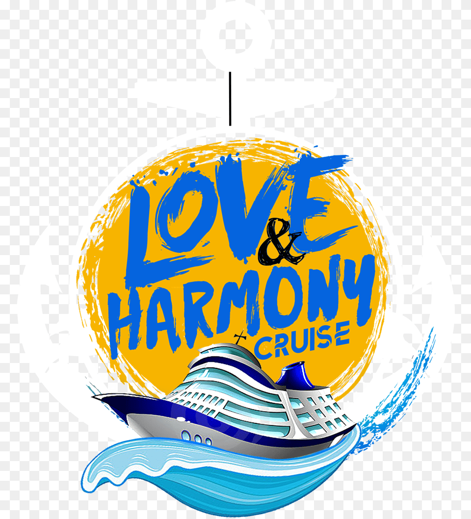 Love Amp Harmony White Anchor Logo Love And Harmony Cruise, Symbol Png Image