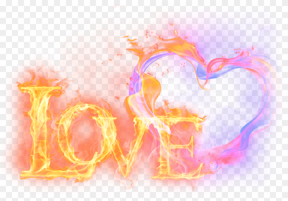 Love And Fire, Pattern, Purple, Bonfire, Flame Free Png Download