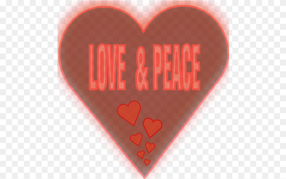 Love And Peace In Heart Vector Image Heart, Light Free Png Download