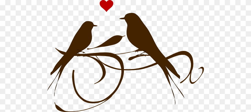 Love Animal Love Clipart Black And White, Bird, Blackbird, Text, Swallow Png Image
