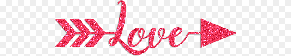 Love Arrow Glitter Clipart Calligraphy, Logo Free Png Download