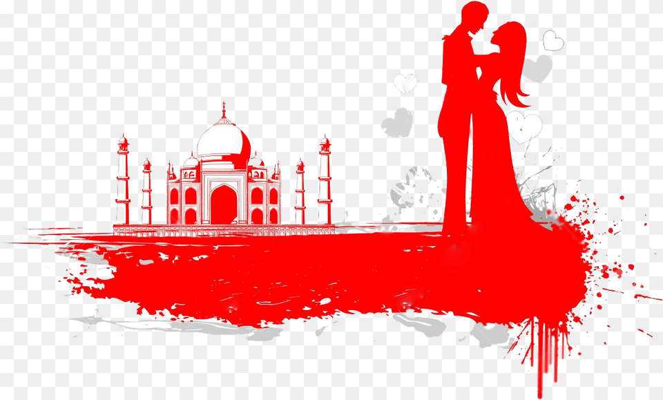 Love Background Image Taj Mahal Valentine39s Day, Art, Graphics, Adult, Wedding Free Png Download