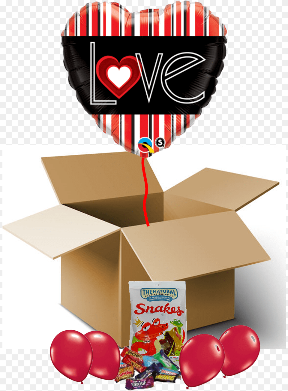 Love Balloon In A Box Clipart Download Jungle Theme Birthday Wishes, Cardboard, Carton Png